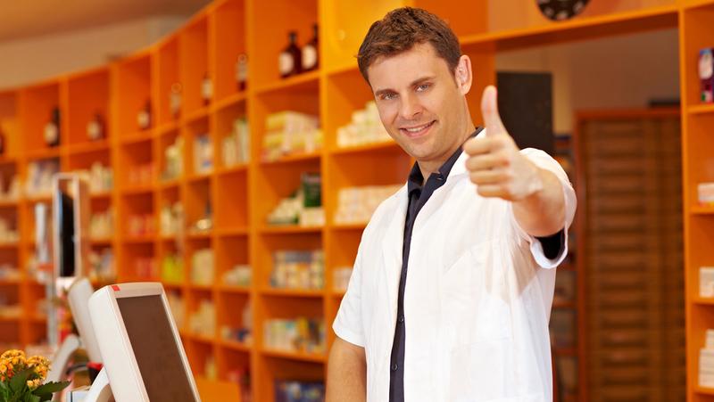 Продавець у магазин продуктів