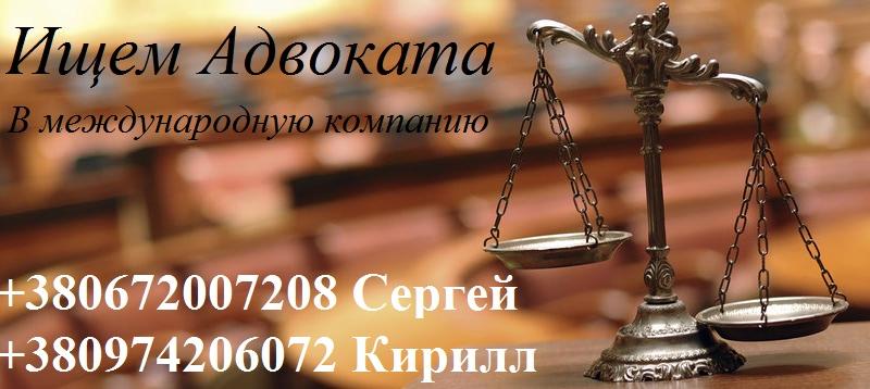 Адвокат в международную компанию