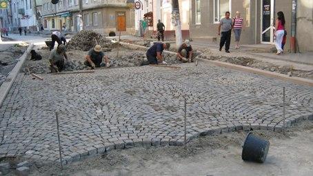 укладання брусчатки